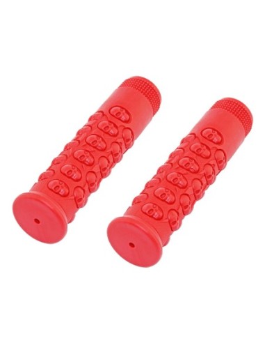 Skull Grips 7/8 long 116mm Kraton Rubber Red.